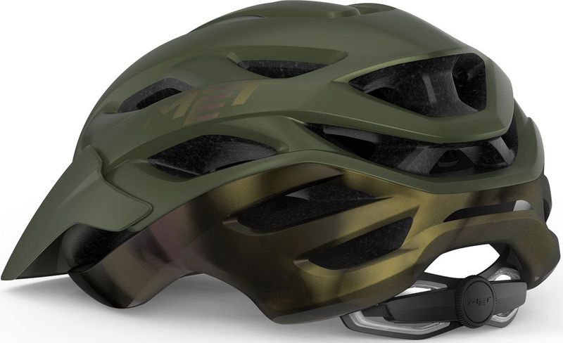 MET - Veleno - Fietshelm - Olive Iridescent Matt - Voor Mannen en Vrouwen