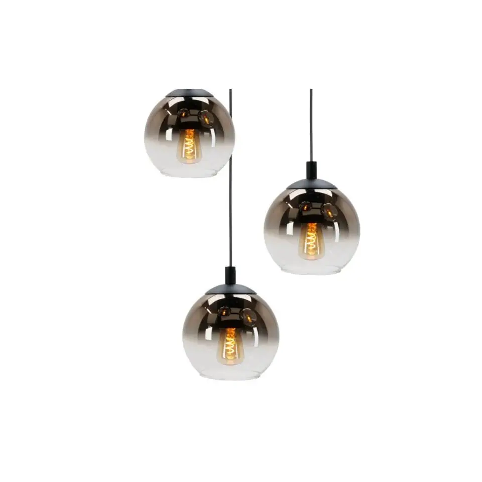 EGLO Ariscani 1 Hanglamp - E27 - Ø 42,5cm-Koperglas - Zwart