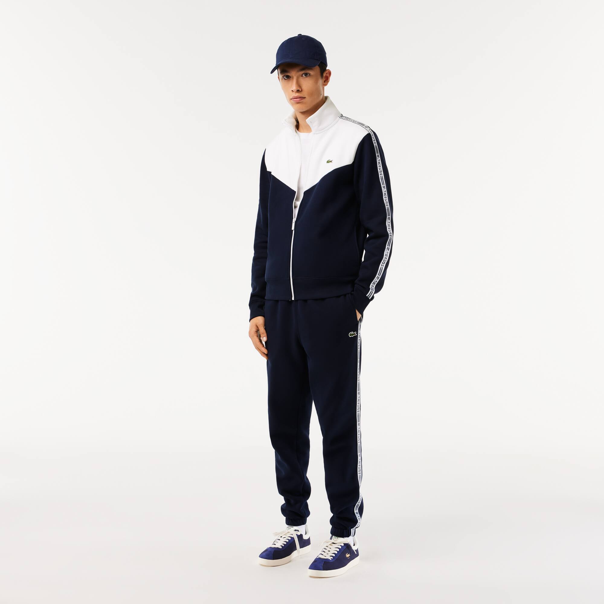 Herren LACOSTE Jogger-Sweatshirt mit Colorblock Sweatshirts - Blau - Lacoste - Herren