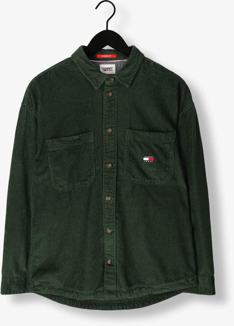 TOMMY JEANS groene tommy jeans overshirt casual corduroy overshirt