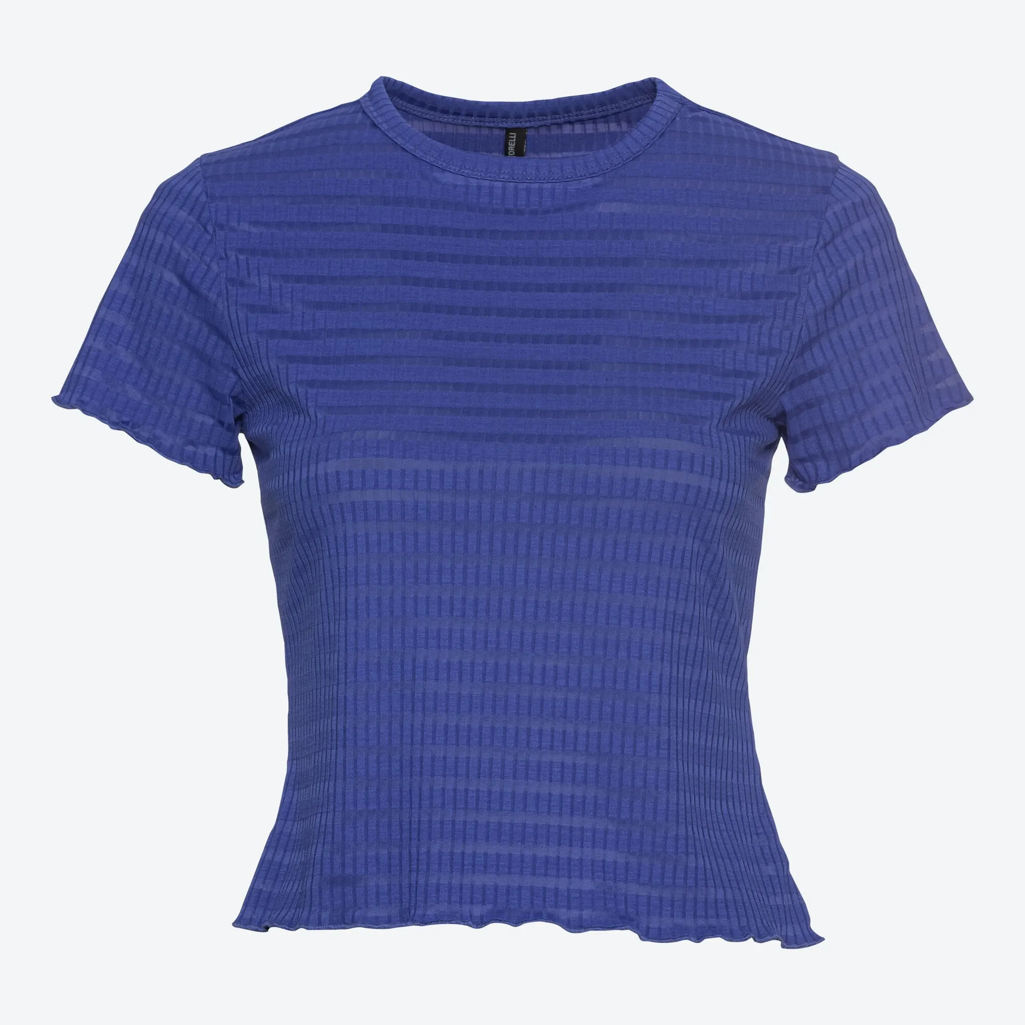 Damen-T-Shirt mit Ausbrenner-Streifen