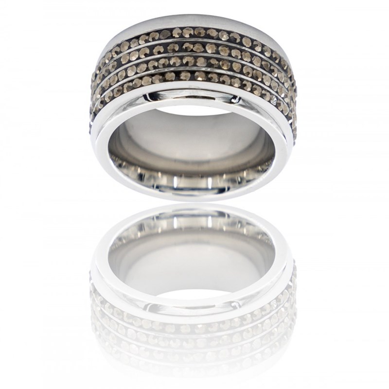 Bague Femme Acier strass