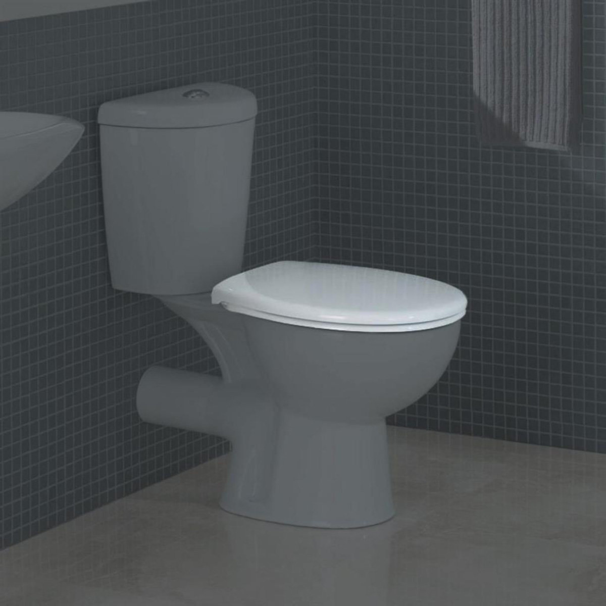 Eastbrook Loire softclose toiletzitting wit glans