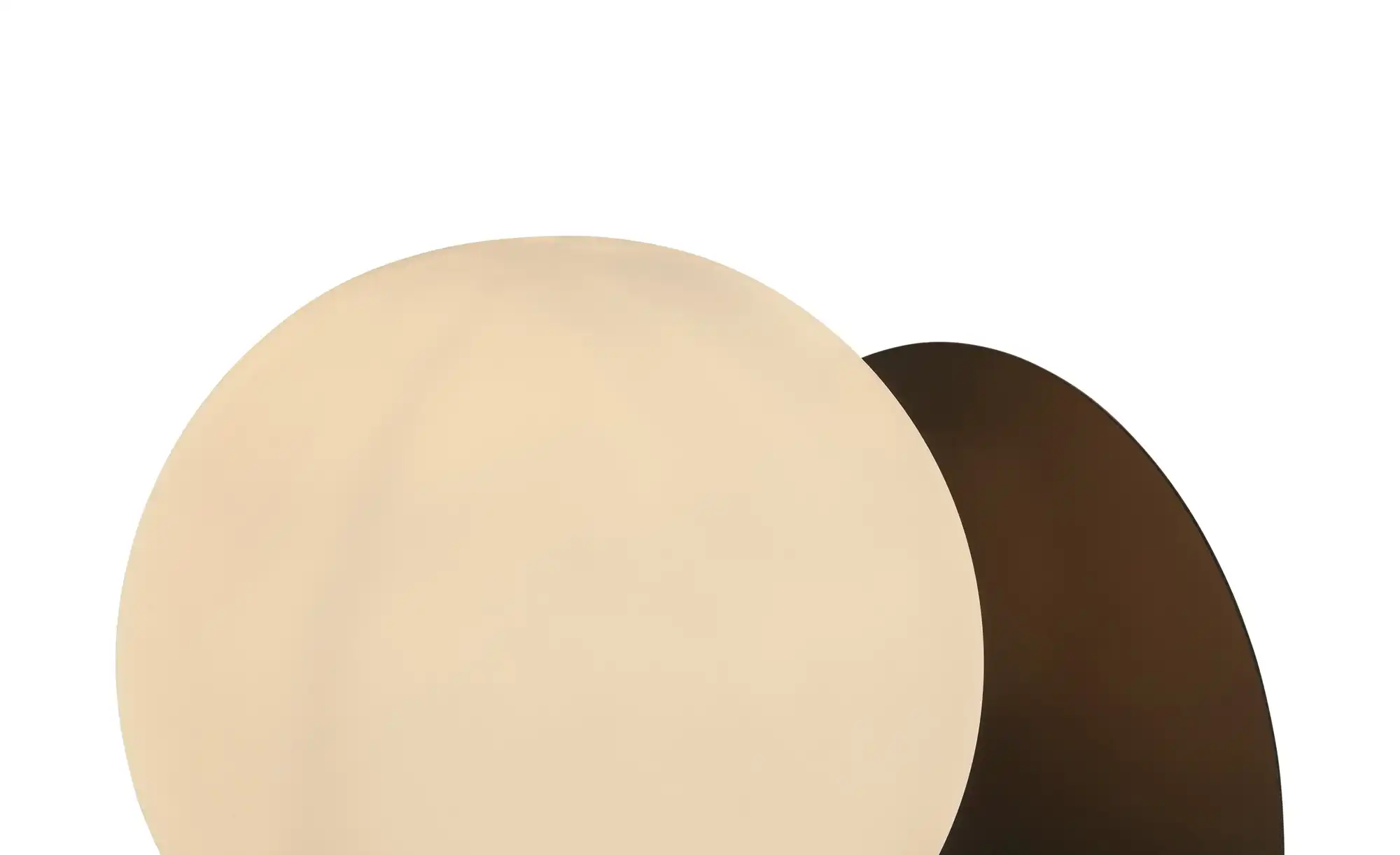 Trio Wandleuchte, 1-flammig, schwarz, Kugel weiß