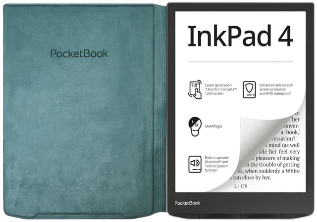 PocketBook InkPad 4/InkPad Color 2 Flip-cover (grøn)