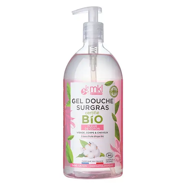 Gel de Banho Extra-Rico MKL Green Nature com Flor de Algodão Orgânico 1L