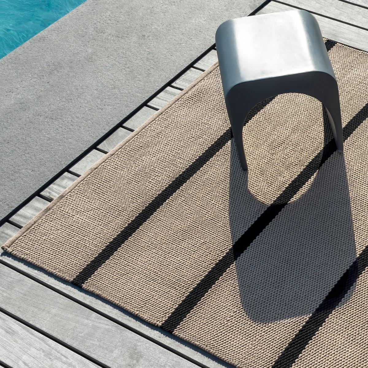 Tapis extérieur beige 160x230 cm