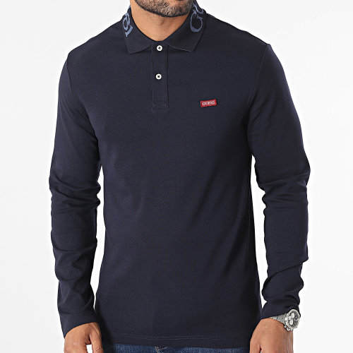 Polo Manches Courtes M3YP36-KBL51 Bleu Marine