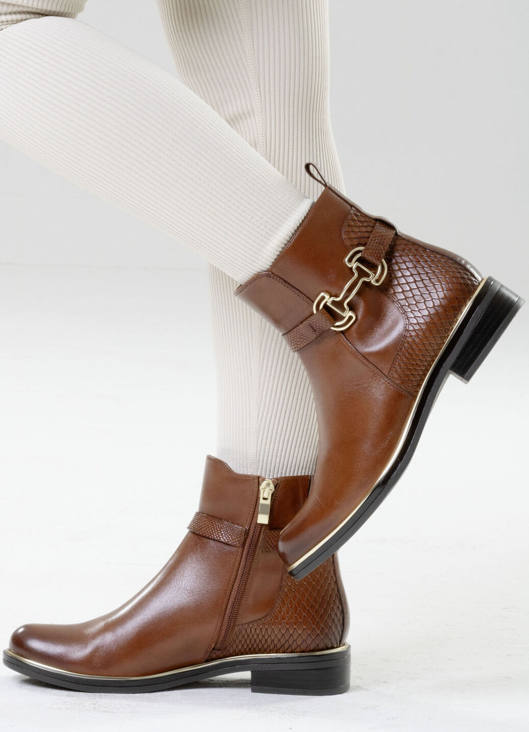 ELENA EDEN, schicke Damen-Stiefeletten, Winterschuhe, Weite G, mit Reißverschluss