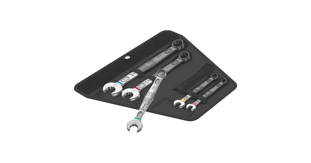 Wera6003 Joker 5 set 1 Ringsteeksleutelset, 5‑delig moersleutel