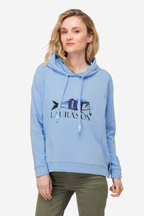 Hoodie, Fisch Motiv, Kapuze, Langarm