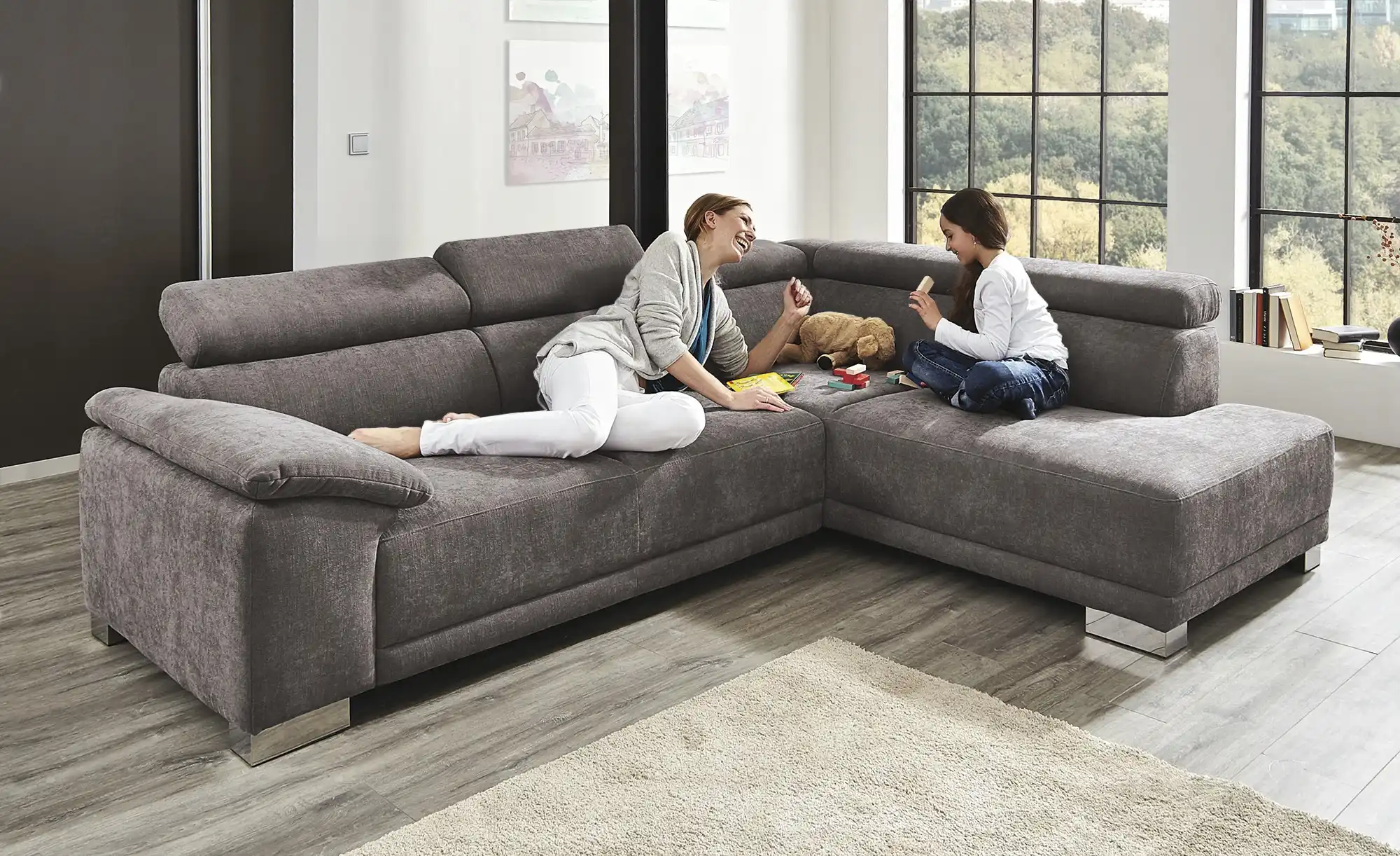 Jette Home Ecksofa Chocolo