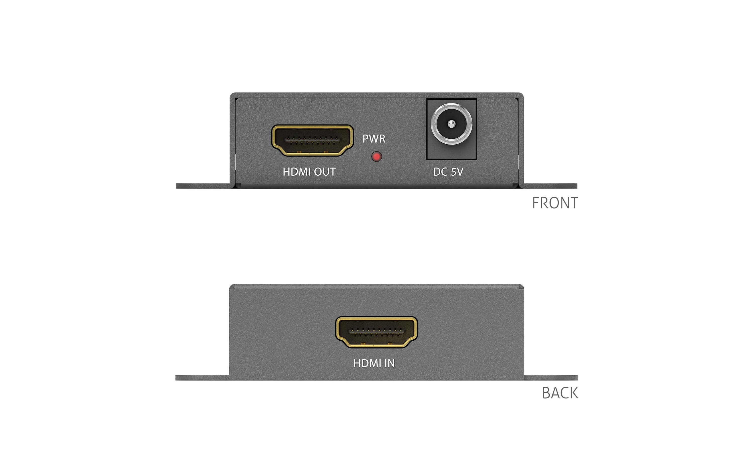 Signalverstärker PT-R-HD21PureTools Aktiver HDMI-Signalverstärker mit 18 Gbps und Jitter Cleaner