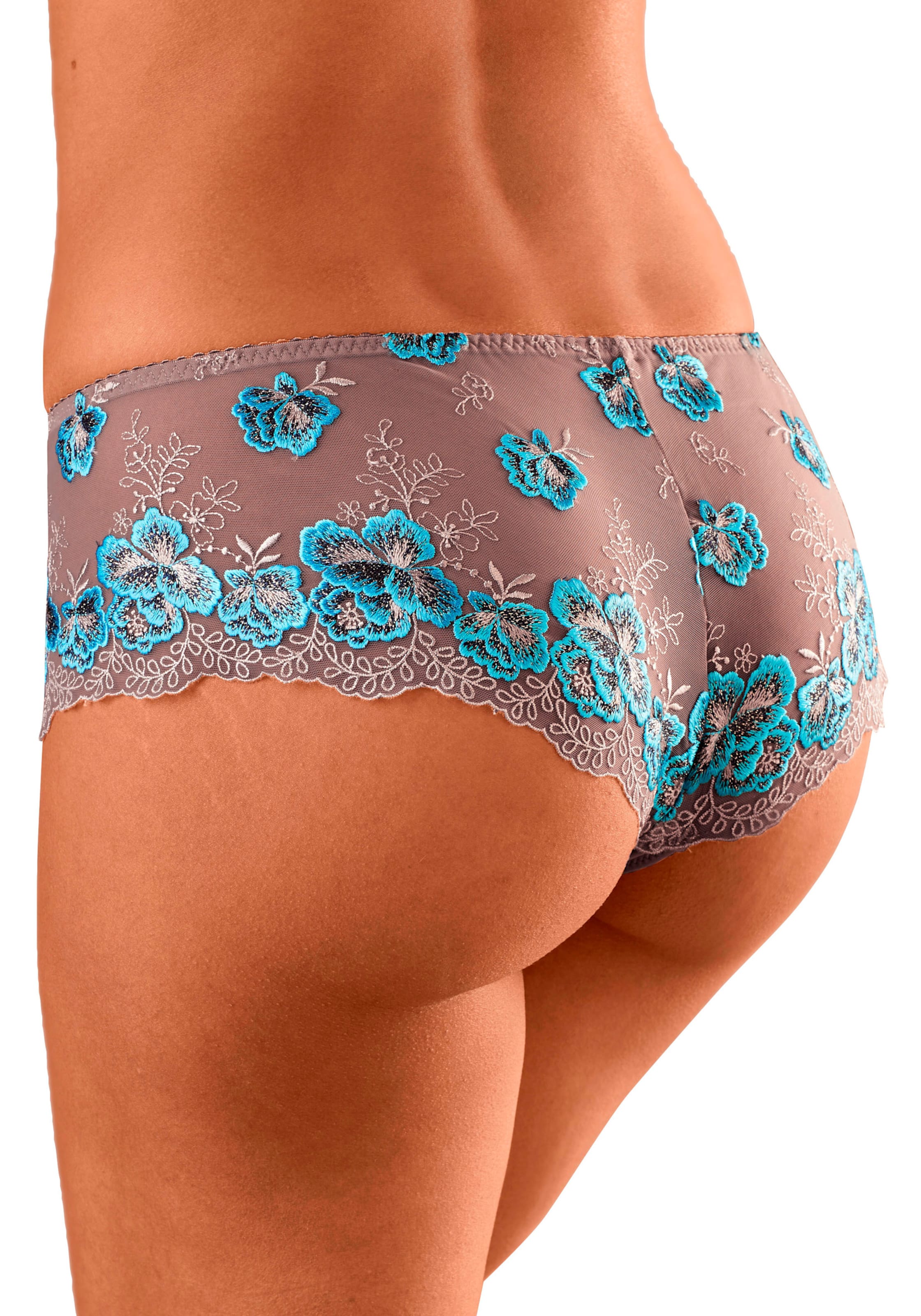 Nuance Panty in taupe-petrol