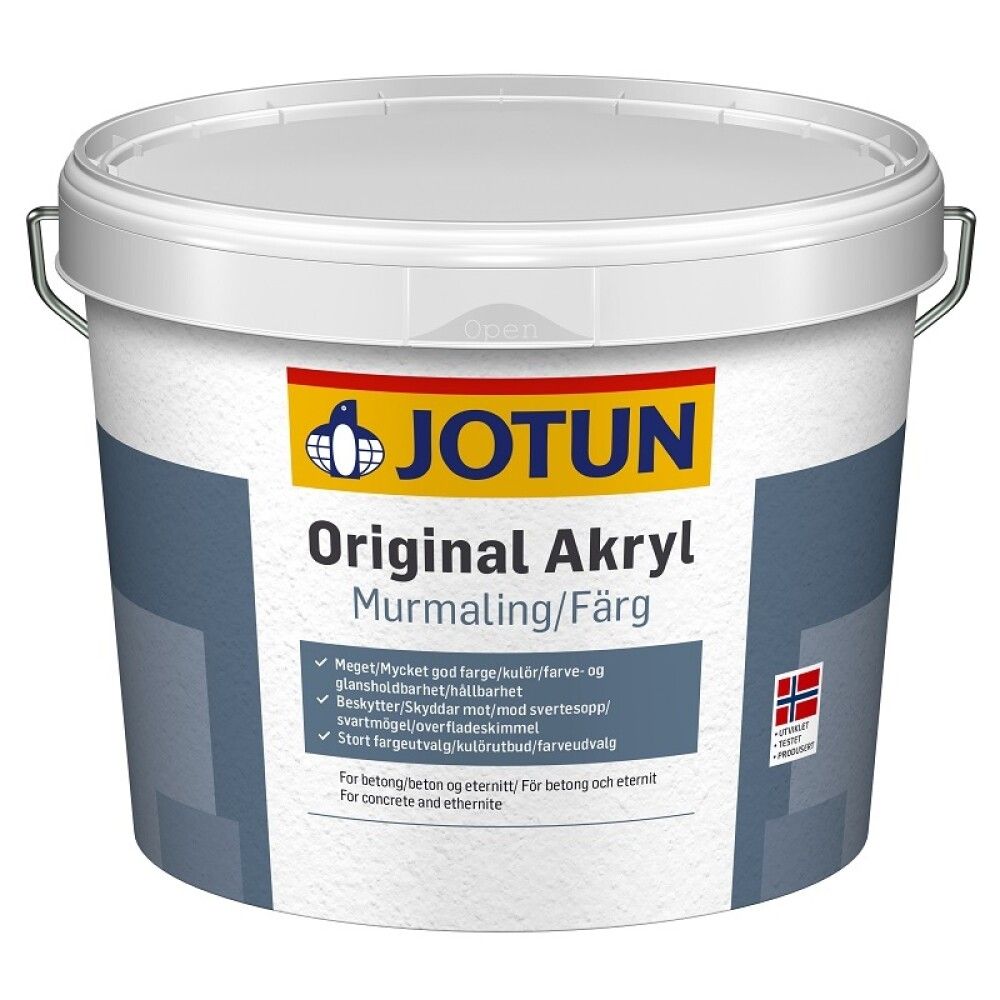 MURMALING JOTUN ORIGINAL AKRYL HVIT 9L