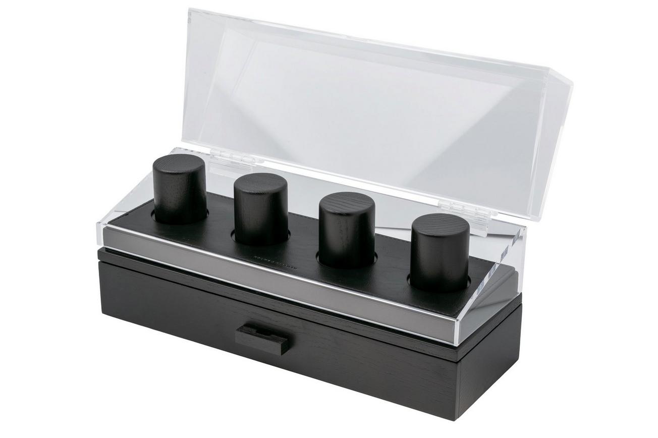 Holme & Hadfield Watch Deck Pro RE-UKC8-ZLQC Black, horloge display voor 4 stuks