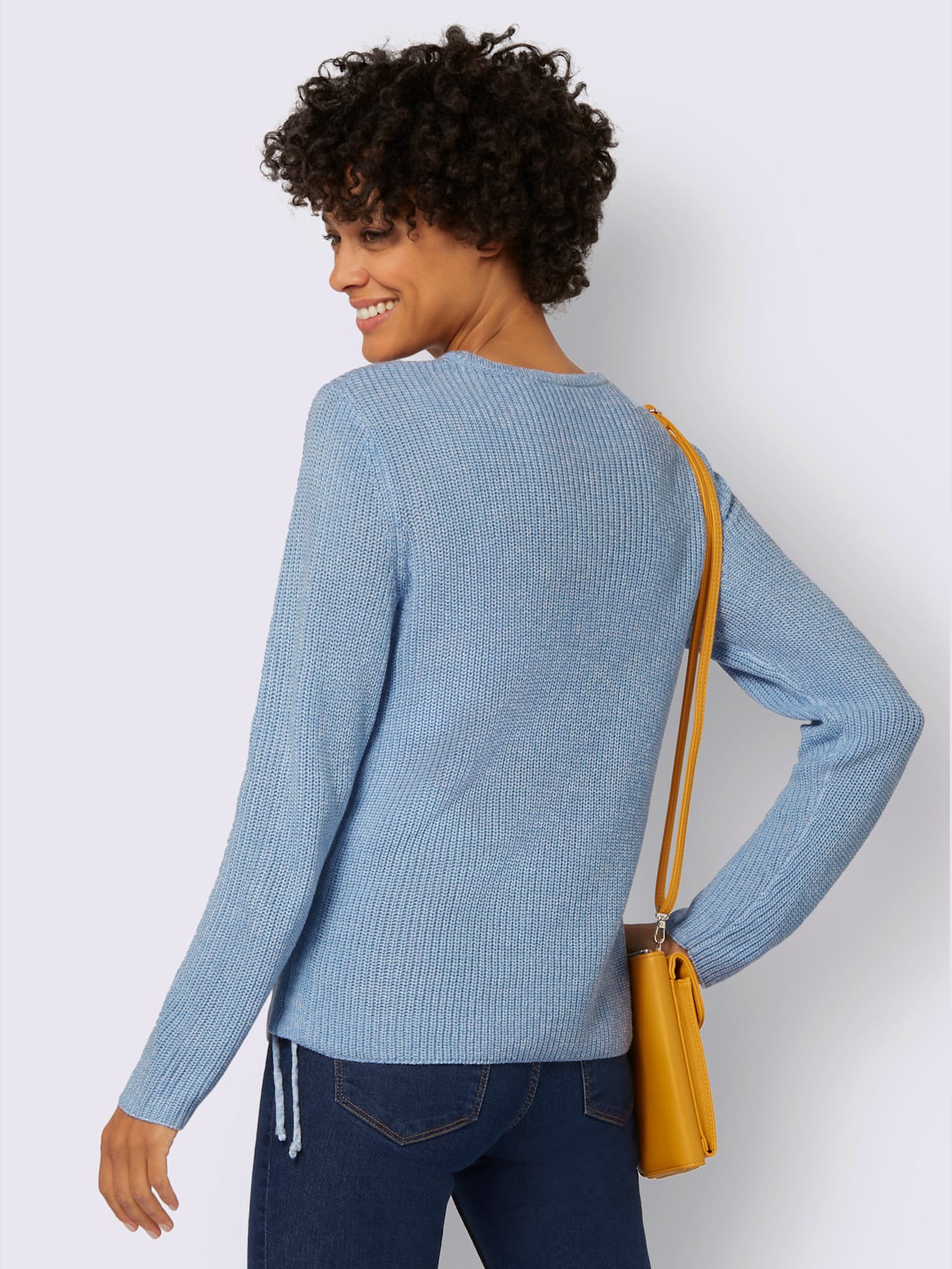 Pull tricot chiné