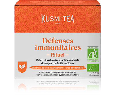 Rituel Défenses Immunitaires-Thé vert, maté bio enrichis en vitamine C 18 sachets