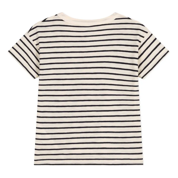Petit Bateau T-shirt Mike Jersey Flammé | Ecru