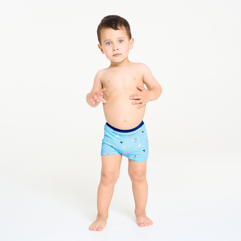 Boxer de bain anti uv tortues bleu bébé garçon Gris ou noir