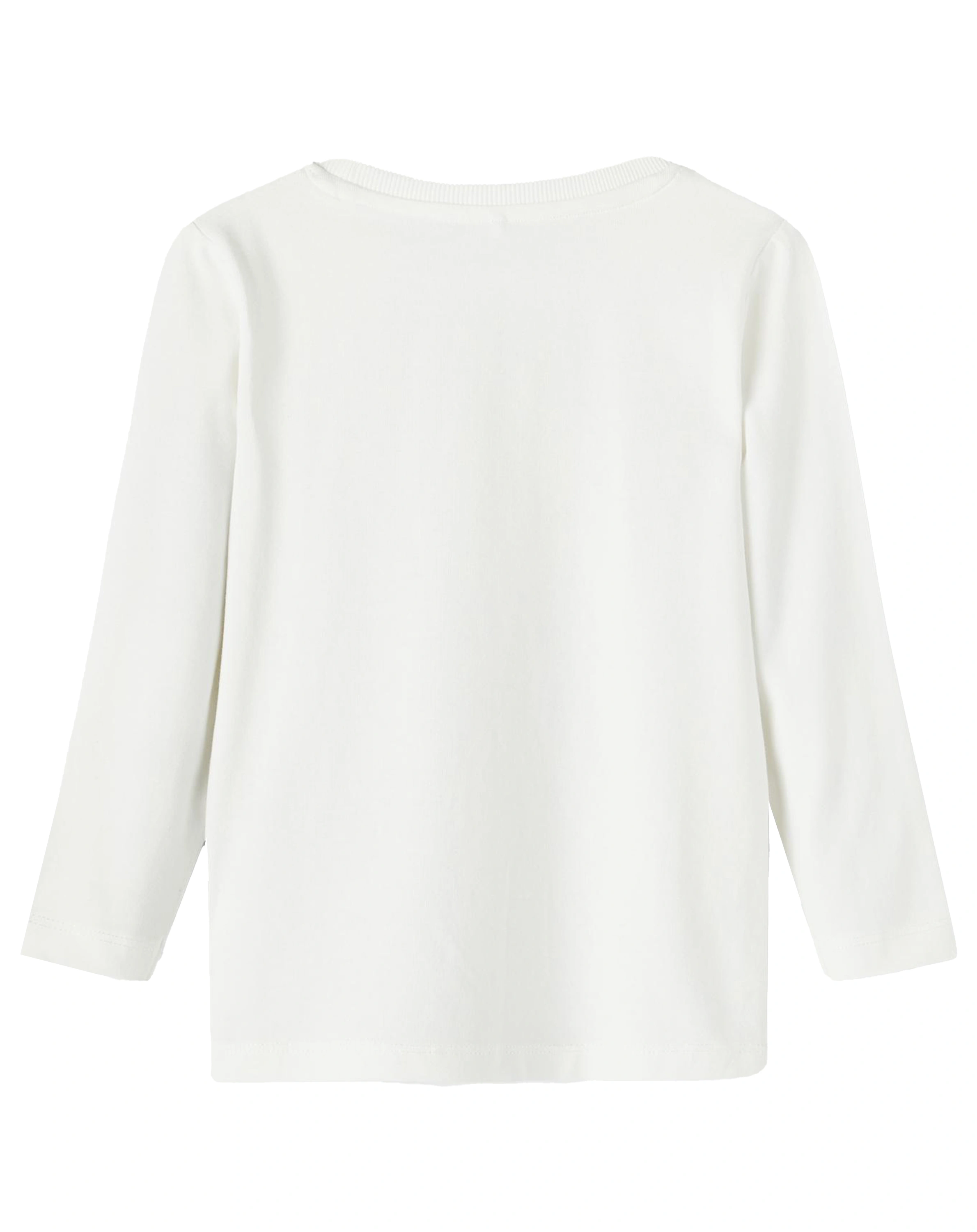 Langarmshirt NMMODD BEAR in white alyssum