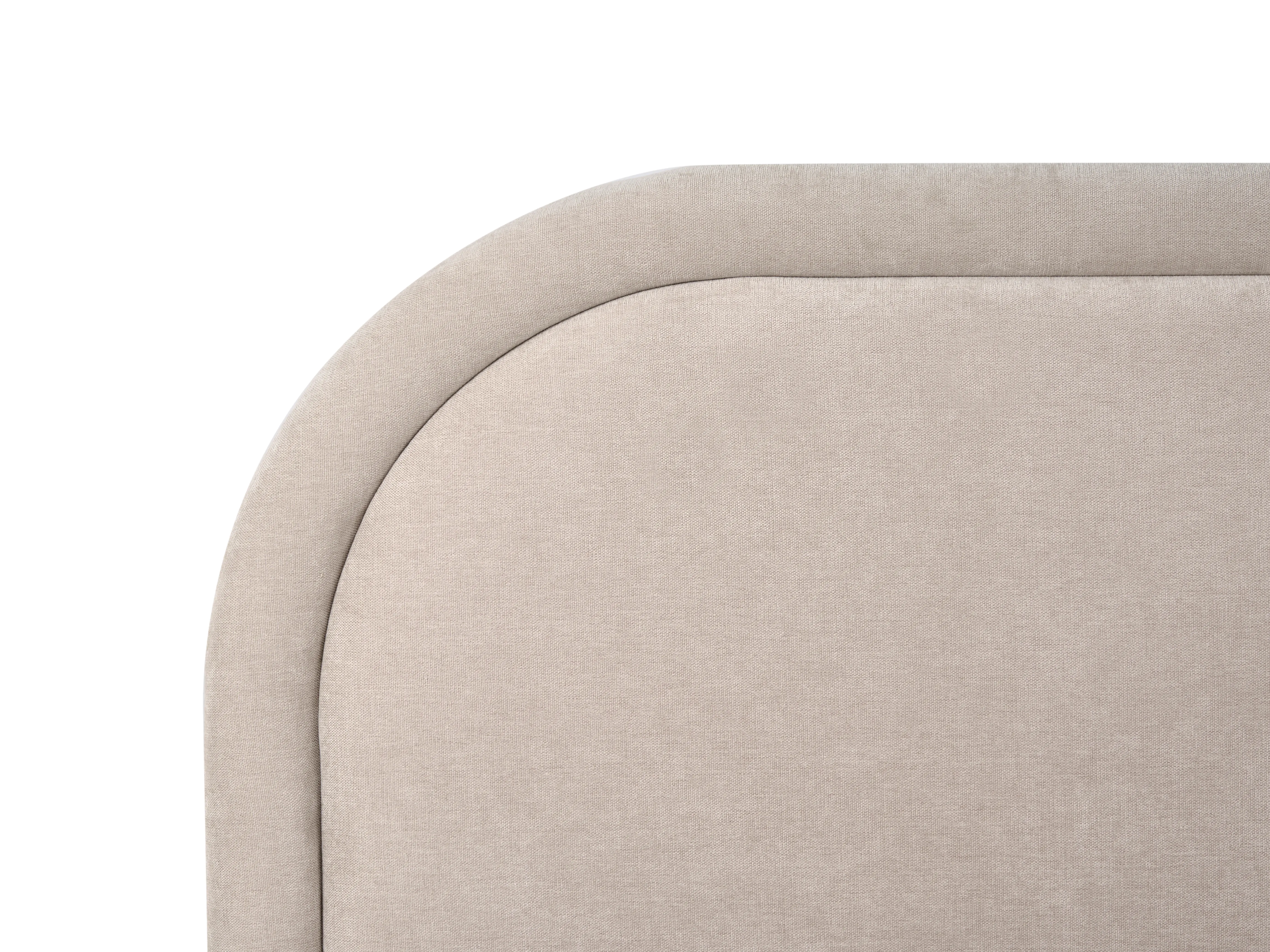 Bed met opbergruimte Chenille QUILLIEN 140 x 200 cm Lichtbeige