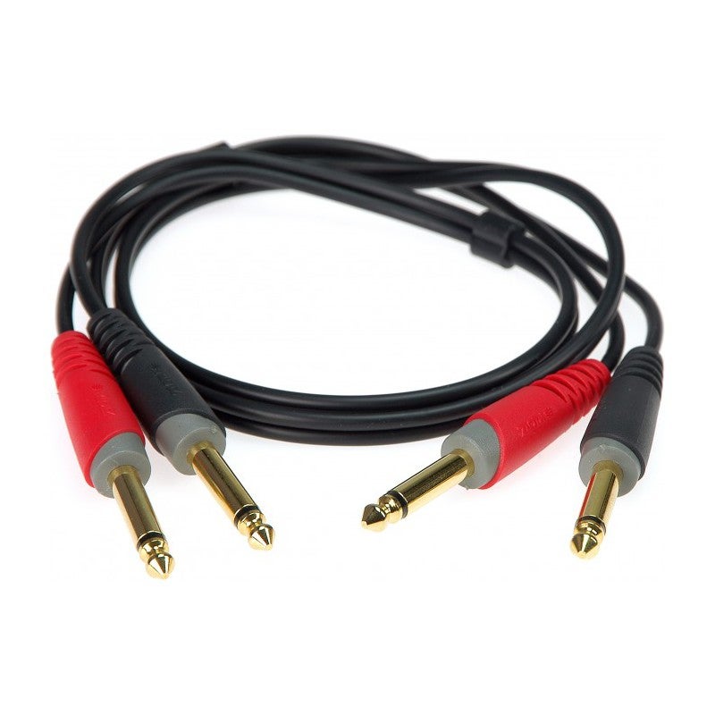 Klotz AT-JJ0200 2x jackplug 2p - 2x jackplug 2p 2m verloopkabel