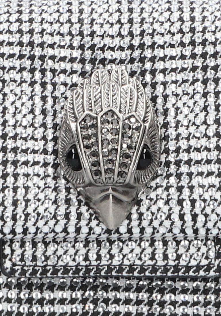 KURT GEIGER LONDON zilveren kurt geiger london schoudertas mini kensington eye