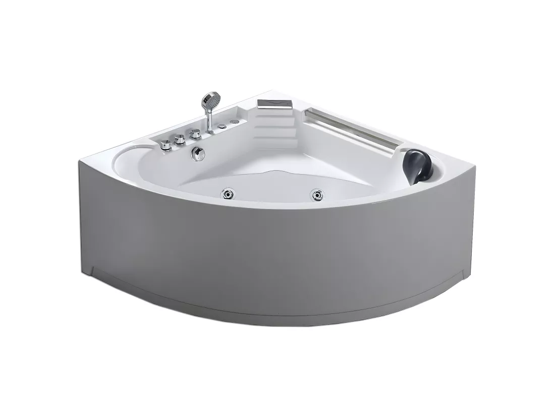 Bain à remous blanc pour 1 personne 135 X 135 cm 6 jets – Sage