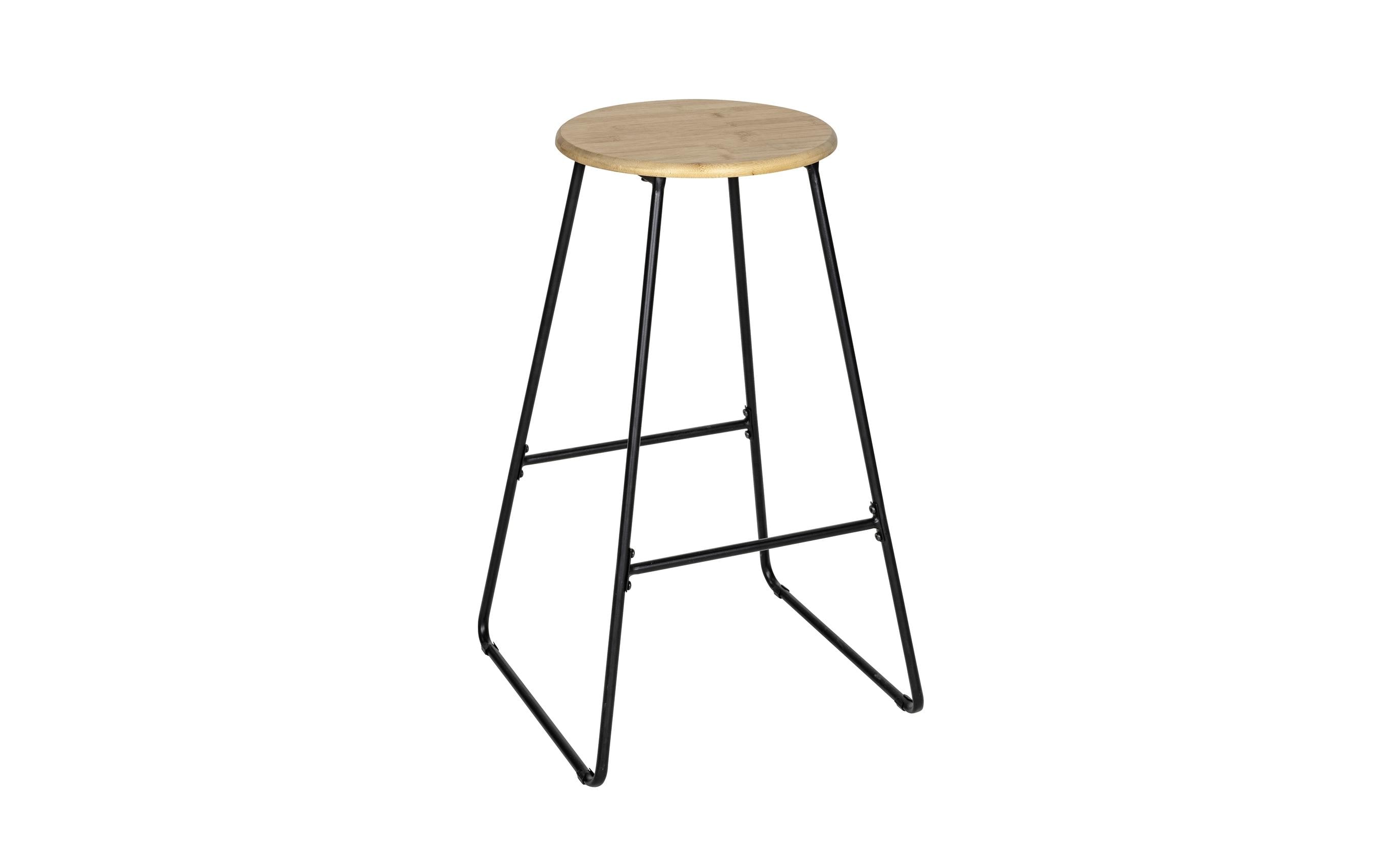 Barhocker Loft 42 x 70 cm, Nature/SchwarzModerner Sitzhocker