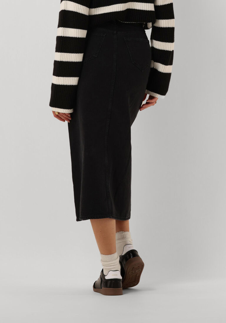 CO\\'COUTURE zwarte co'couture  vika slit demin skirt