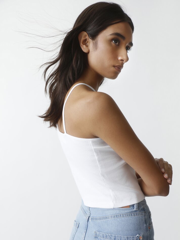 Calça jeans de perna larga - Índigo