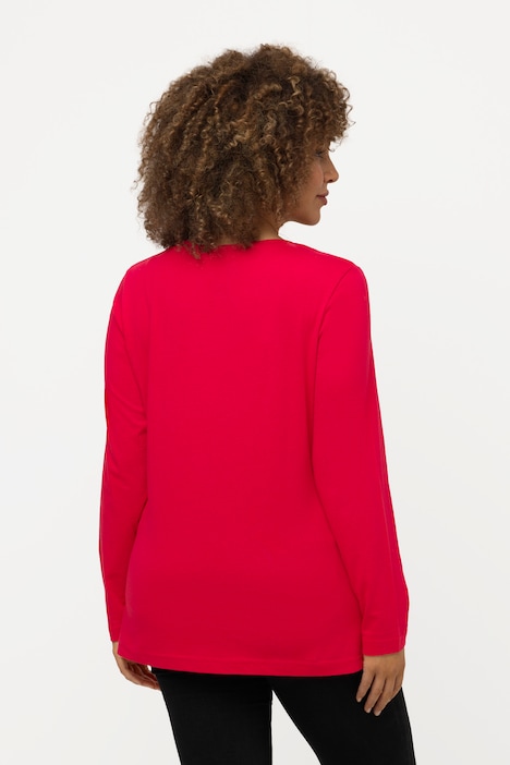 Shirt, Slim, Rundhalsausschnitt, Langarm