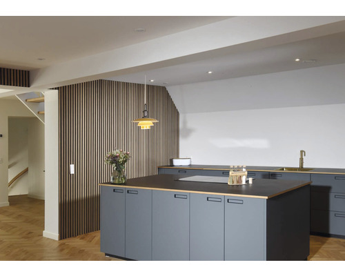 Nordic Acoustics akoestisch paneel, Amerikaans notenhout, 2400 x 605 x 22 mm