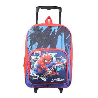 Sac à dos à roulettes Spiderman - 1 compartiment - bleu - Bagtrotter
