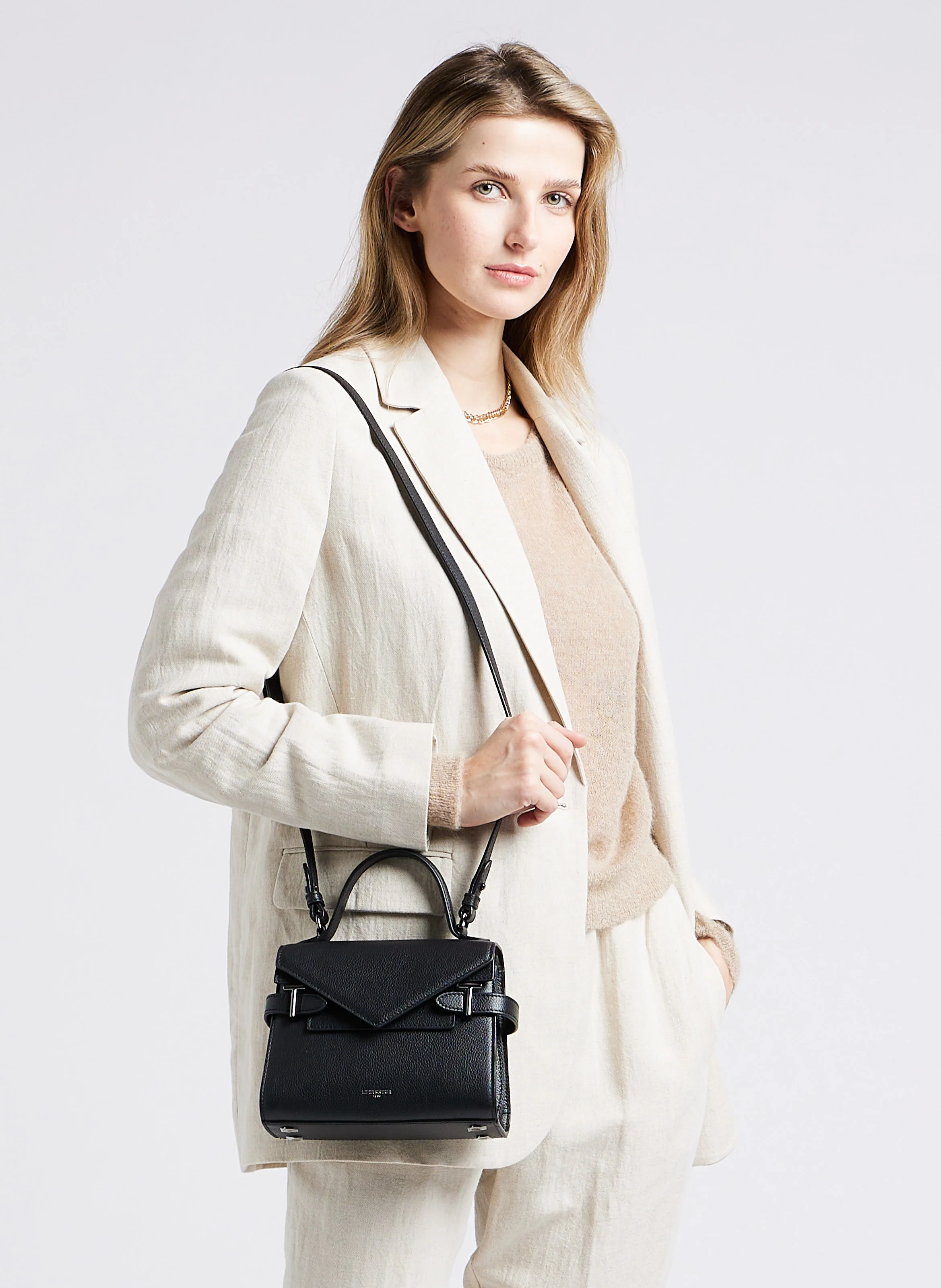 EMILIE - Sac à main en cuir | Noir