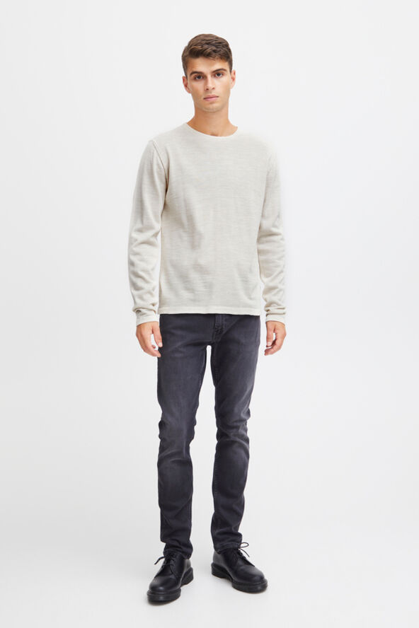 Casual Friday CFKENT Merino Crew Neck Knit Light sand