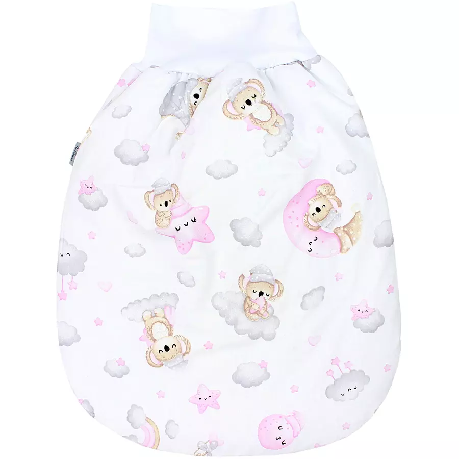 TupTam Baby Strampelsack mit Bund für Mädchen  und Jungen weiß Modell 2