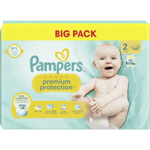 premium protection Windeln Gr.2 (4-8kg) Big Pack