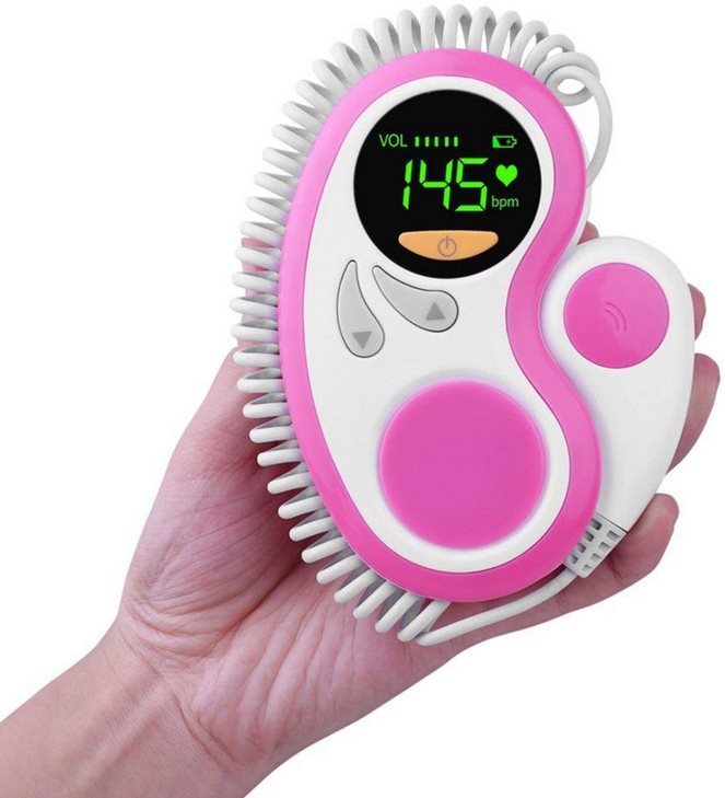 BABYSOUNDS Fetal Doppler mit LED-Digitalanzeige Herzschlag mit Lautsprecher 1 Stk