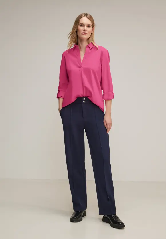 Business Longbluse - cozy pink