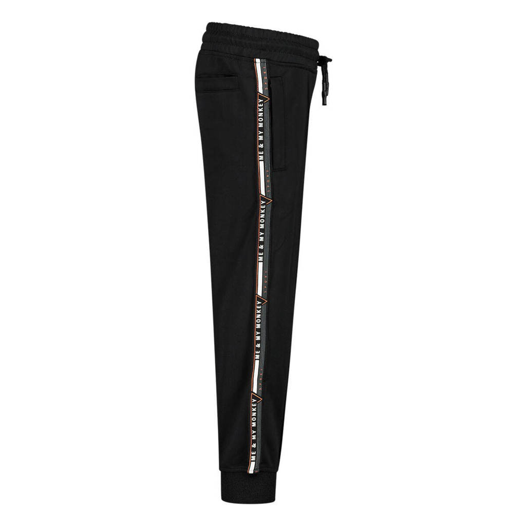 Me & My Monkey regular fit joggingbroek zwart