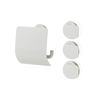 Tiger Toiletrolhouder Urban Wit met Klep