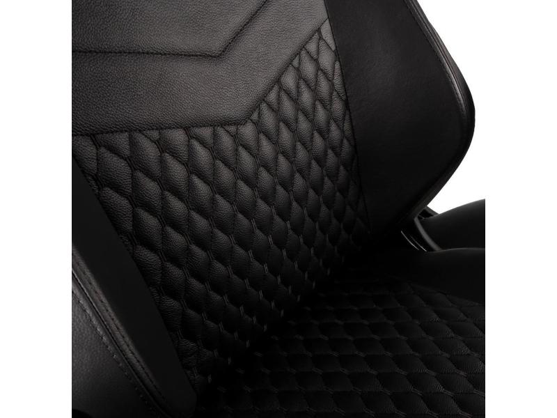 noblechairs Gaming-Stuhl HERO Echtleder Schwarz Ergonomischer Gaming-Stuhl