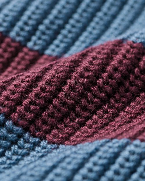pull rayé pour bébé bleu