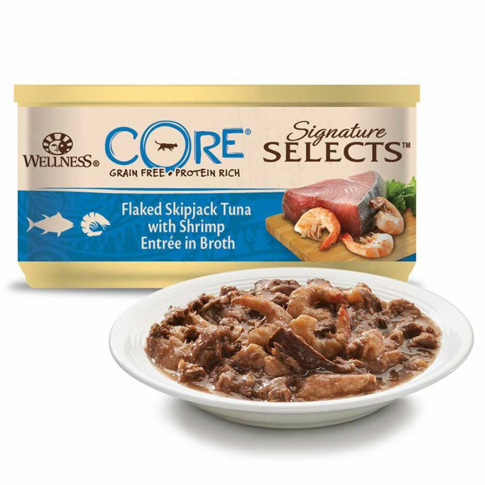 Wellness Core Kattenvoer Signature Selects Flaked 8-pack8 x 79 gr