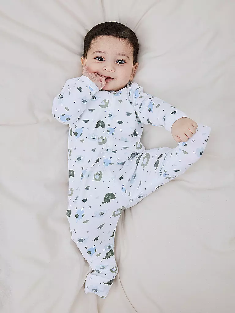 NAME IT Baby Schlafoverall 2er Pkg NBMNIGHTSUIT hellblau