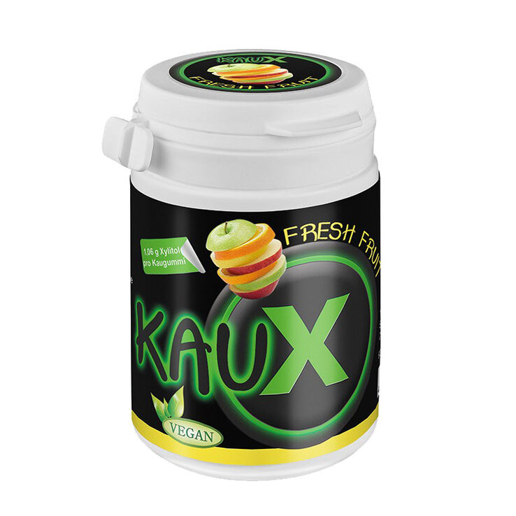 Kaux Zahnpflegekaugummi Fresh Fruit mit Xylitol, 40 St
