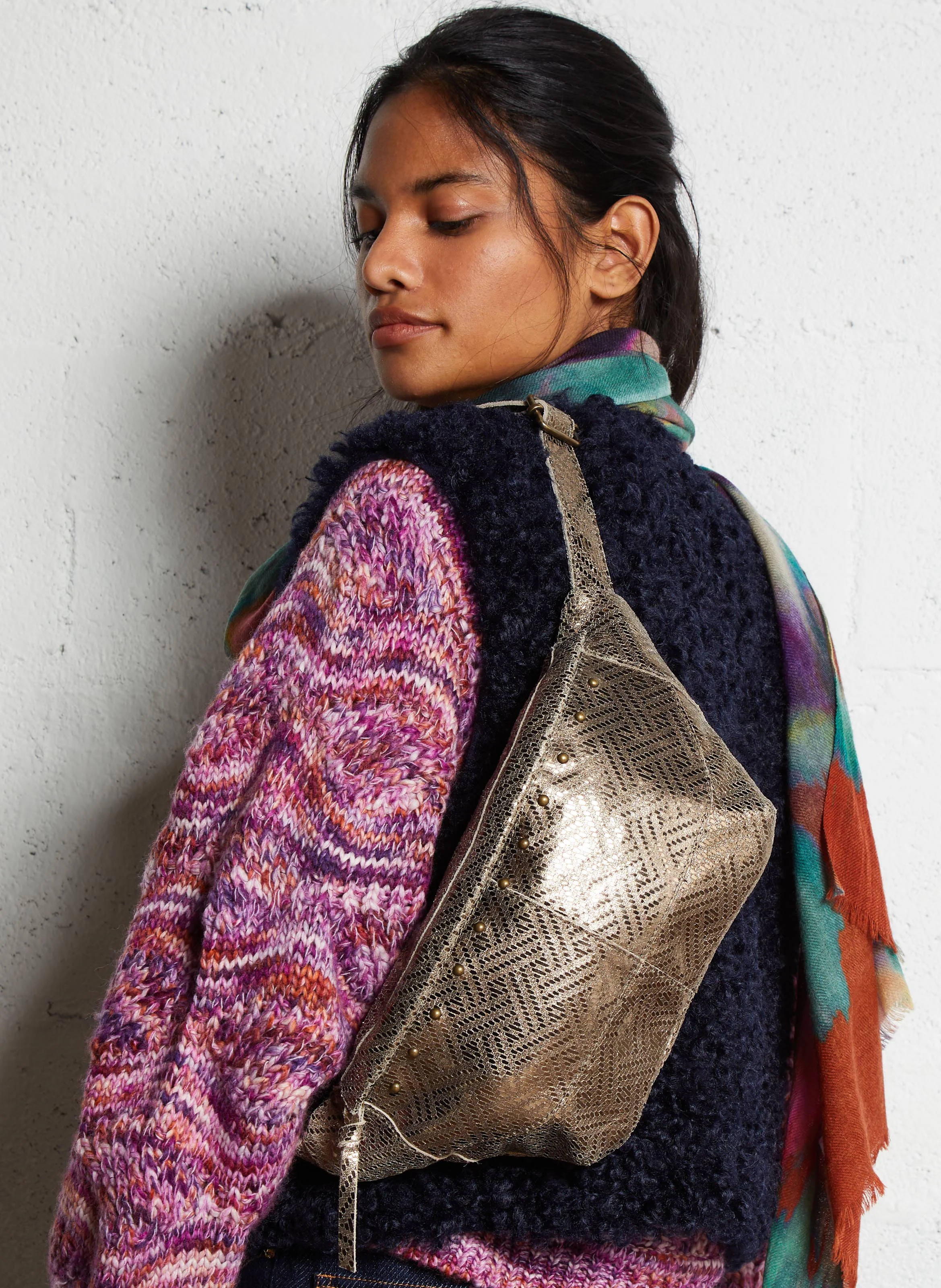 DAINO - Sac bandoulière en cuir | Marron