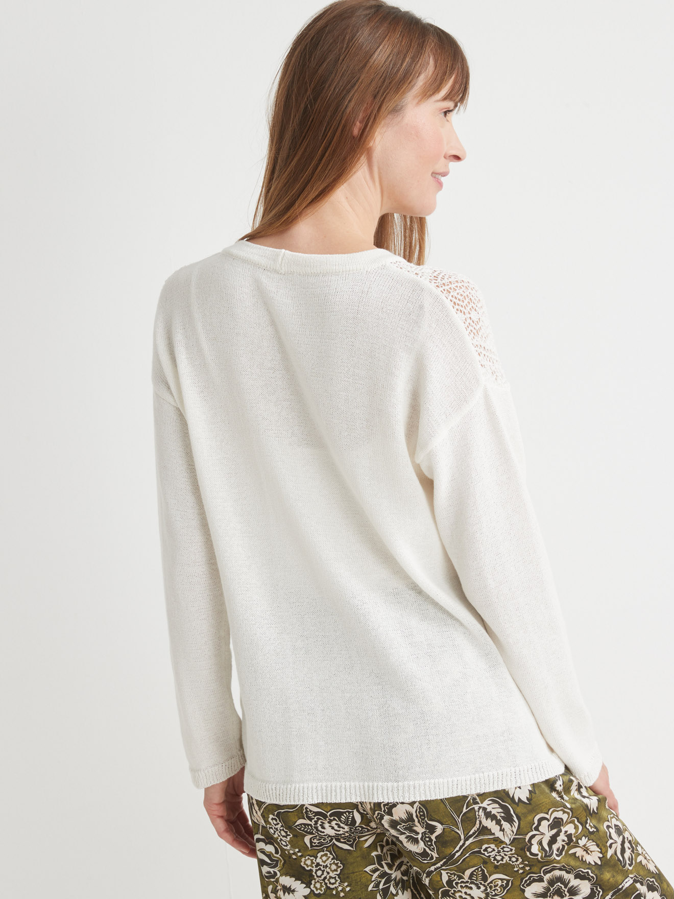 Gilet V point fantaisie
